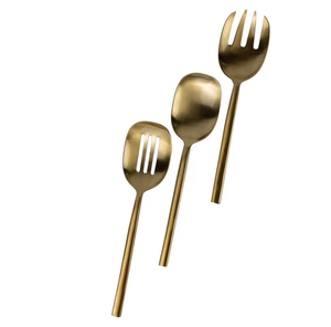 ชุดทัพพีทองเหลืองแบบดั้งเดิมช้อนรับประทานอาหารดีไซน์ใหม่ - Product Image 4