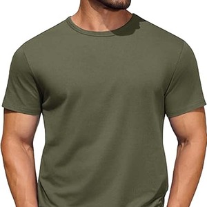 Camiseta de cuello redondo para hombre, camiseta Unisex de algodón pesado para adultos, camisetas con logotipo personalizado para entrenamiento - Product Image 1