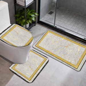 Custom Printed Bath <b>Mat</b> <b>Bathroom</b> Rug <b>Set</b> for <b>Bathroom</b> Non-Slip Shower Curtain Bath <b>Mat</b> - Product Image 2
