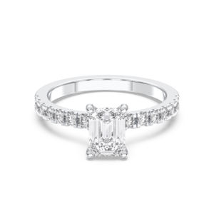 Anillo de compromiso solitario de esencia de diamante cultivado en laboratorio de 1,37 quilates/VS (Centro 1,00 CT) en platino para ella - Product Image 1