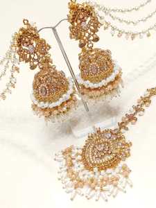 <b>Silver</b> Alloy Flowers Earrings Vintage Palace Dripping Oil Stud Earrings Gold Plating ODM Supply Type Ethnic Style Zircon Main - Product Image 5