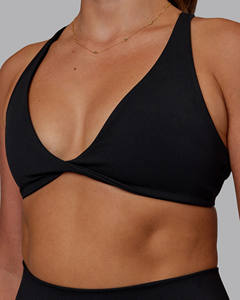 Wholesale Custom Black Color Agile Sports Bra & <b>Shorts</b> <b>Women's</b> Sets Breathable Gym Workout 2 Piece Set <b>Beach</b> Summer <b>Women's</b> set - Product Image 5