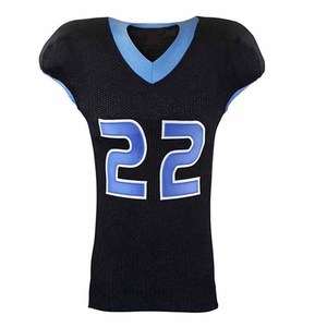 Venta al por mayor de uniformes de fútbol americano azul y blanco personalizados para jóvenes, compra de uniformes de fútbol para conjuntos de equipos, ropa deportiva - Product Image 2