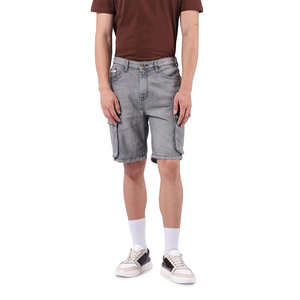 กางเกงยีนส์ขาสั้นสำหรับผู้ชายกางเกงขาสั้นมีสไตล์มีซิปปิดและทันสมัยสำหรับสวมใส่ในอากาศที่อบอุ่น - Product Image 1