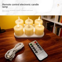 Bougies LED TOOWIN très vendues, bougies rechargeables magnétiques télécommandées, décorations de Noël, ornements, lumières d'ambiance