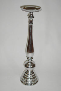 Lot de 2 bougeoirs plaqués nickel au design moderne Vantage pour la décoration de la maison et le salon. - Product Image 6