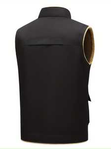 Nouvelle veste sans manches matelassée décontractée en polyester 100 % de qualité, tendance 2026, col montant élégant, saison hivernale, avec logo personnalisé - Product Image 2