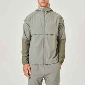 Customizable High Street <b>Men's</b> <b>Lightweight</b> Windbreaker <b>Jacket</b> Quick Dry Hooded Sports Breathable Plain Dyed Winter High - Product Image 5