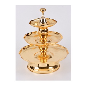 Soporte para tartas de acero inoxidable con logotipo personalizado más vendido, soporte para magdalenas de Metal chapado en oro único, herramienta para tartas a precio mayorista - Product Image 4