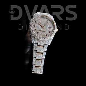 Reloj Unisex de Alta Calidad con Diamantes de Moissanita VVS, Correa de Acero Inoxidable ETA, Movimiento Mecánico, Esfera de Cristal, Estilo Hip Hop - Product Image 1