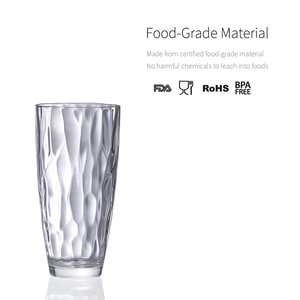 [Holar] Taiwán hizo vaso alto de onda transparente irrompible de plástico de 23 onzas para fiesta en interiores y exteriores - Product Image 3