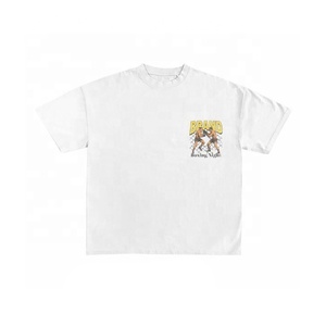 เสื้อยืดแฟชั่นสตรีทแวร์พิมพ์ลายสำหรับทุกเพศผ้าฝ้าย100% ออกแบบโลโก้ได้ตามต้องการสไตล์โอเวอร์ไซส์ - Product Image 4