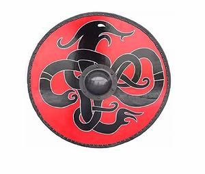 Escudo vikingo real medieval personalizado, diseño de metal duradero con revestimiento de armadura, logotipo deportivo para adultos inspirado en la India - Product Image 3