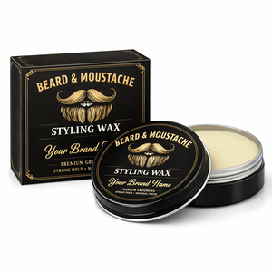 Cera para Peinar Barba y Bigote de Marca Privada OEM, Fijación Fuerte, Cera Nutritiva para el Cuidado de la Barba para Hombres, Peinado y Modelado del Vello Facial - Product Image 2