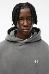 Sweat-shirts d'hiver vintage à fermeture éclair pour homme, coupe classique, logo personnalisé OEM, lavage à l'acide, 410GSM, respirant, 100% coton, 6XL, imprimé - Product Image 5