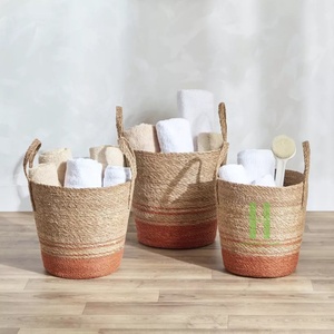 Panier de rangement rectangulaire en jonc de mer de haute qualité personnalisé panier en jonc de mer Boho de HNH Craft Factory - Product Image 6