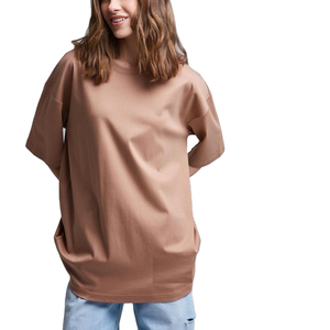 Camiseta extragrande de verano de alta calidad para mujer, camiseta de manga corta para entrenamiento de gimnasio, ropa de Yoga, camiseta de manga corta - Product Image 2