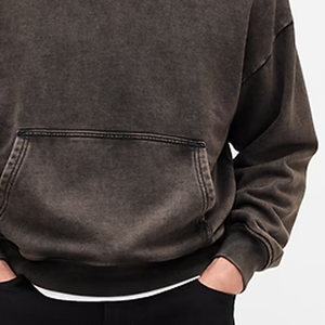Sweat-shirt pour acheteurs en gros avec prix de gros, pull pour hommes, streetwear tendance avec manches longues, poche et logo personnalisé - Product Image 4