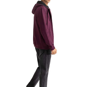 เสื้อมีฮู้ดแบบมีซิปผ้าคอตตอนขนาดใหญ่ออกแบบได้ตามต้องการจากโรงงานผลิตโดยตรง - Product Image 3