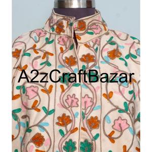 Veste en velours Suzani artisanale, best-seller, veste d'hiver, manteau pour femmes, veste en tissu de velours Suzani, veste de soirée en velours - Product Image 3