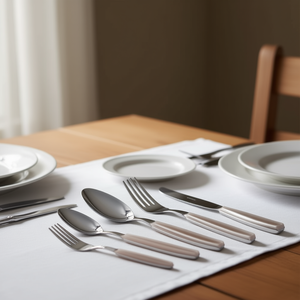 Ensemble de couverts de table en acier inoxydable chromé poli 24 pièces P13BCM 408 Eme - Product Image 3