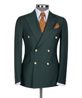 Veste de costume 2 pièces de coupe classique à 2 boutons pour hommes personnalisée robe de bureau blazer et pantalon plissé ensemble 2026