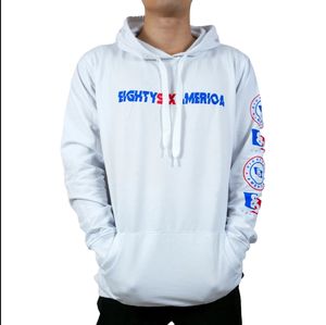 Sweat à capuche unisexe en coton mélangé de qualité supérieure brodé Street Fashion Style Solid Pattern Winter Season Hooded Collar - Product Image 2