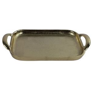Pour l'exportation de l'Inde Plateau de service en métal Couleur marron avec poignée Personnalisation disponible pour la maison Restaurant Hôtel - Product Image 2