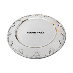 Bandeja de Metal Decorativa para Chocolate, Personalizada, con Acabado de Diseño, Plato Redondo de Lujo para Chocolate - Product Image 6