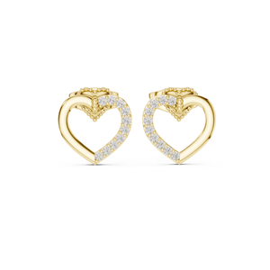 Boucles d'oreilles élégantes en diamant rond fantaisie, bijoux étincelants cultivés en laboratoire pour un usage quotidien, les fêtes et les occasions spéciales - Product Image 2