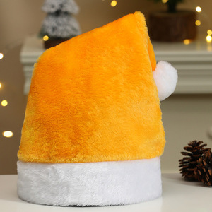 Chapeau de Noël en peluche rouge vert rose bleu noir gris violet chapeau de Noël personnalisé avec logo personnalisé - Product Image 5