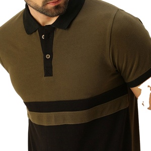 Couleur unie de sport en polyester respirant de haute qualité pour polos pour hommes Impression de logo personnalisé Style décontracté Poids du tissu de 200 grammes - Product Image 6