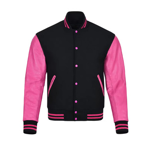Veste Letterman Varsity OEM pour hommes, personnalisée, grande taille, manches en cuir, broderie en chenille de mouton pour l'hiver, design de baseball personnalisable - Product Image 4
