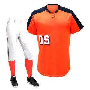Vêtements de sport pour hommes les plus vendus de Direct Factory, uniforme de baseball professionnel de haute qualité avec logo personnalisé, 100% polyester, séchage rapide - Product Image 5