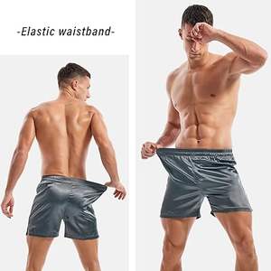 Pantalones cortos deportivos con serigrafía de seda para gimnasio con logotipo personalizado para hombre, ropa de playa para correr, nadar, malla de verano, sudor, pantalones cortos para hombre - Product Image 5