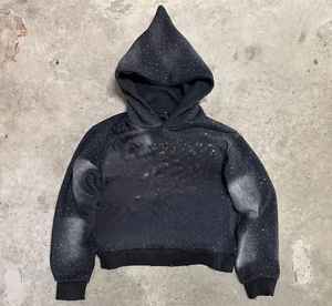 Sweat à capuche personnalisé de haute qualité 100% coton brodé avec logo et doublure anti-rétrécissement pour l'hiver - Product Image 1