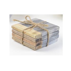 Posavasos de corteza de árbol, Juego de 4 con color natural de madera, tamaño personalizado, posavasos de café de madera de la mejor calidad para el hogar a un costo menor - Product Image 3