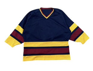 เสื้อเจอร์ซีย์เล่นฮ็อกกี้น้ำแข็งพิมพ์ลายพิมพ์โลโก้เสื้อเจอร์ซี่คอวีออกแบบได้ตามต้องการ - Product Image 3