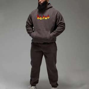 Survêtement en polyester de haute qualité, nouveau design, lavage à l'acide, respirant, anti-boulochage, lavage à l'acide, survêtement d'hiver, lavage à l'acide - Product Image 5