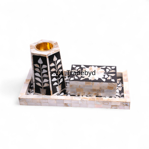 Tradebyd Brûleur d'encens en bois fait à la main avec trous de ventilation pour une meilleure diffusion des parfums pour l'aromathérapie - Product Image 1