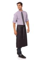 Tablier de cuisine personnalisé avec logo, dos croisé, pour café, restaurant, chef adulte - Tablier court taille unique