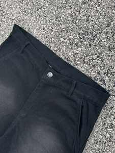 Salopette en jean pour homme, taille mi-haute, 100% coton, respirante, séchage rapide, écologique, diamants de couleur cristal, streetwear d'été - Product Image 4