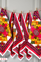 Ensemble Roti Dastarkhwan Poona Chapati Feishun, châle islamique pour homme en coton non tissé, imprimé numérique, motif à carreaux, doux pour la peau