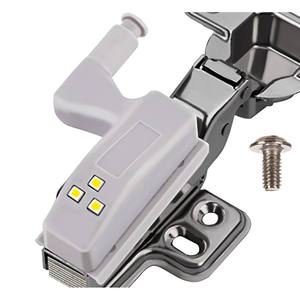 Lámpara Moderna de 3 LED para Cajón de Gabinete con Acabado Mate, Interruptor Táctil, Luz Blanca Fría CCT Personalizable, Fácil Instalación para Bisagra de Gabinete - Product Image 1