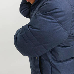 Veste matelassée d'hiver pour homme à capuche coupe-vent respirante en tissu polyester/coton écologique style vintage - Product Image 6