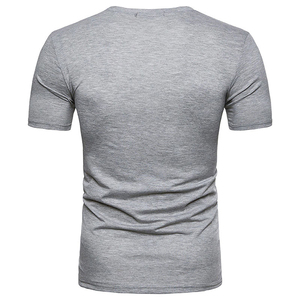 Meilleures ventes d'été manches courtes col rond hommes Service OEM meilleur Design Shorts manches hommes chemises - Product Image 3