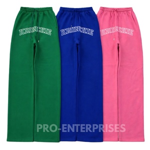 Pantalon décontracté léger pour homme en laine anti-boulochage, taille mi-haute avec cordon de serrage, broderie imprimée, collection automne - Product Image 1