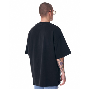 Camiseta en blanco de algodón 100% con estampado de logotipo personalizado de gran tamaño para hombre, camiseta transpirable de gran tamaño - Product Image 5