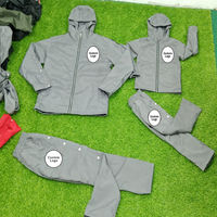 Set Jaket dan Celana Windbreaker Nylon Outdoor Pria - Setelan Windbreaker Nylon Ringan Pria - Tracksuit Streetwear