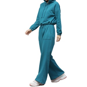 Otoño Invierno Sweatsuit Chándal Algodón Conjunto de dos piezas Conjunto de pantalones para mujer Joggers Stacked Track 2026 - Product Image 2